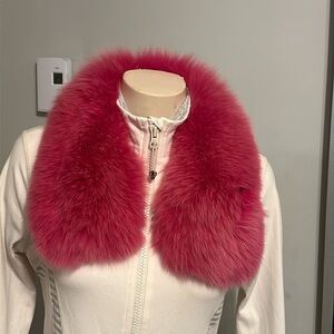 Real fur collar